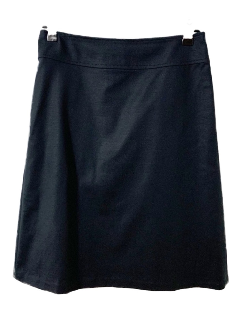 Banana Republic Black A-Line Skirt Fully Lined Stretch Back Zip Size 4